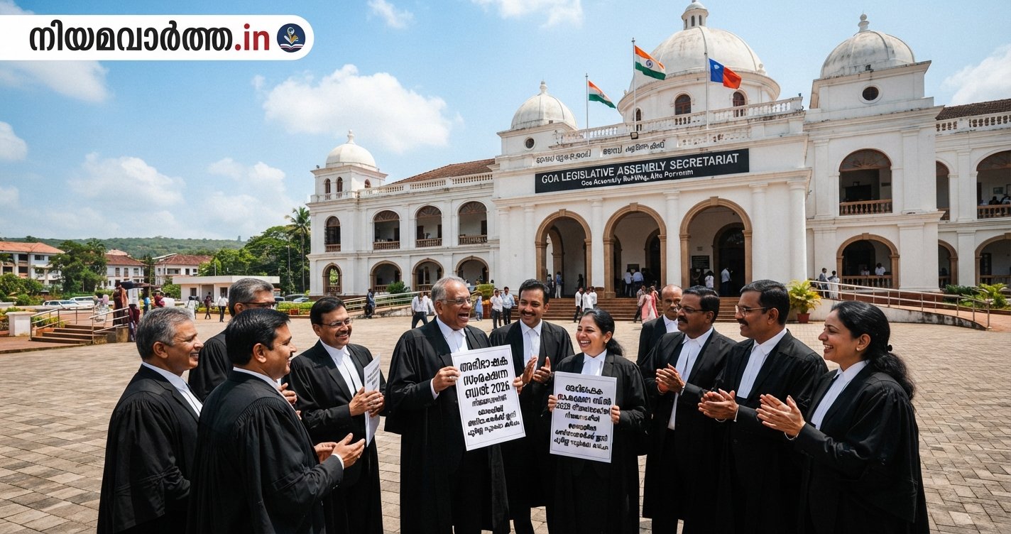 ഗോവയിൽ അഭിഭാഷകർക്ക് ഇനി പൂർണ്ണ സുരക്ഷാ കവചം: ‘അഭിഭാഷക സംരക്ഷണ ബിൽ 2026’ നിയമസഭയിൽ